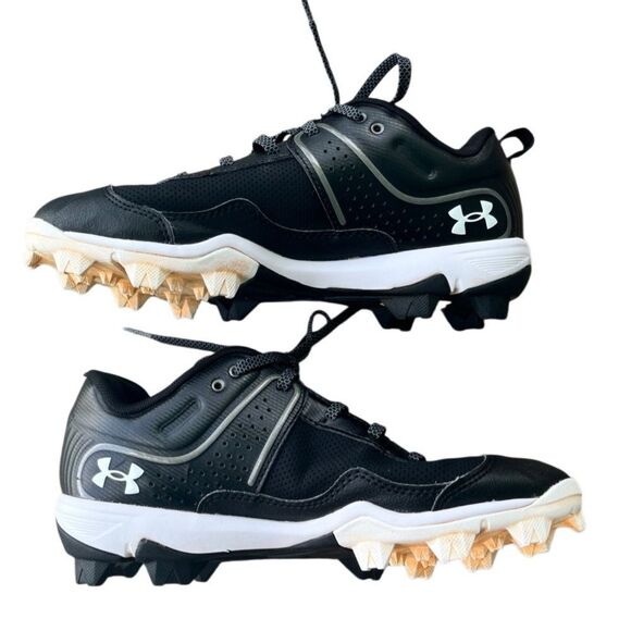 Under Armour Women’s Softball Cleats Size 7.5 or 8 Black | Sisterhood Series - Picture 3 of 14